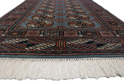 2.5x3 Vintage Fine Bokhara Square Rug