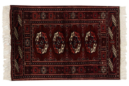 2x3 Vintage Fine Bokhara Rug Mat