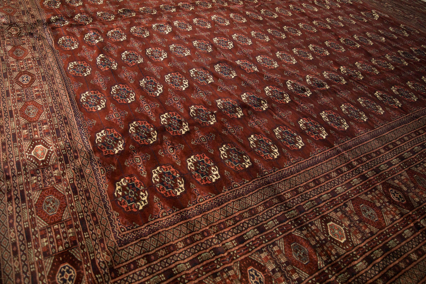 12x14.5 Vintage Fine Bokhara Carpet