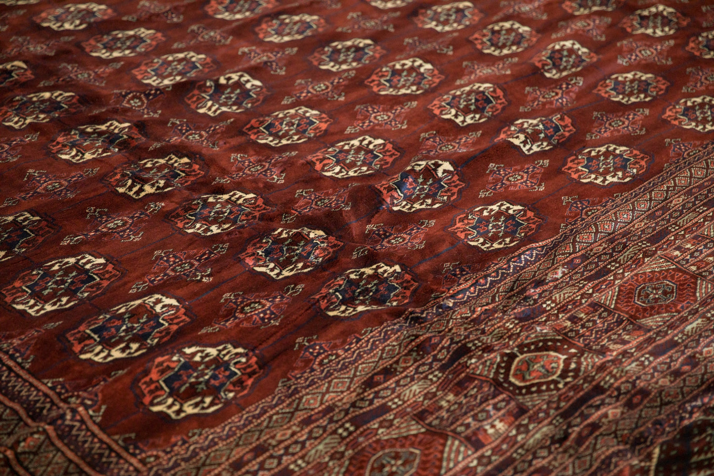 12x14.5 Vintage Fine Bokhara Carpet