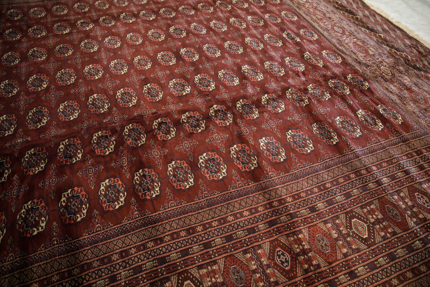 12x14.5 Vintage Fine Bokhara Carpet