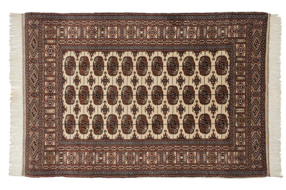 4x6.5 Vintage Fine Bokhara Rug