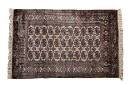 4x6.5 Vintage Fine Bokhara Rug