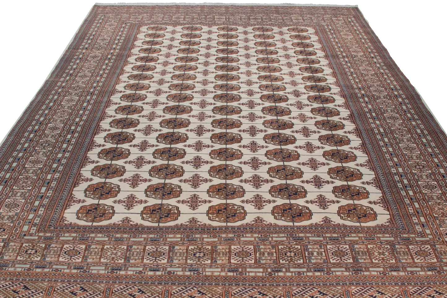9x12 Vintage Fine Bokhara Carpet