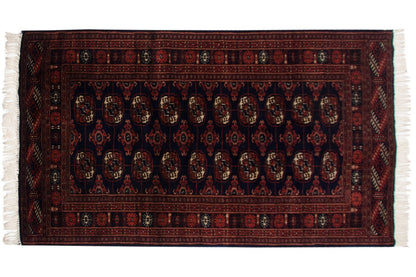 3x5.5 Vintage Fine Bokhara Rug