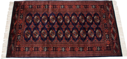 3x5.5 Vintage Fine Bokhara Rug