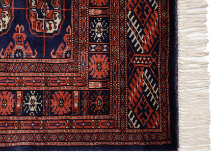 3x5.5 Vintage Fine Bokhara Rug