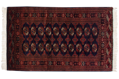 3x5.5 Vintage Fine Bokhara Rug