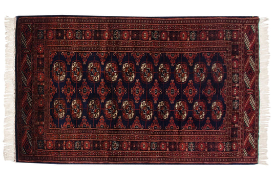 3x5.5 Vintage Fine Bokhara Rug