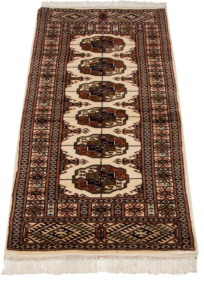 2x4.5 Vintage Fine Bokhara Rug Runner