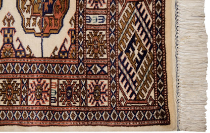 2x4.5 Vintage Fine Bokhara Rug Runner
