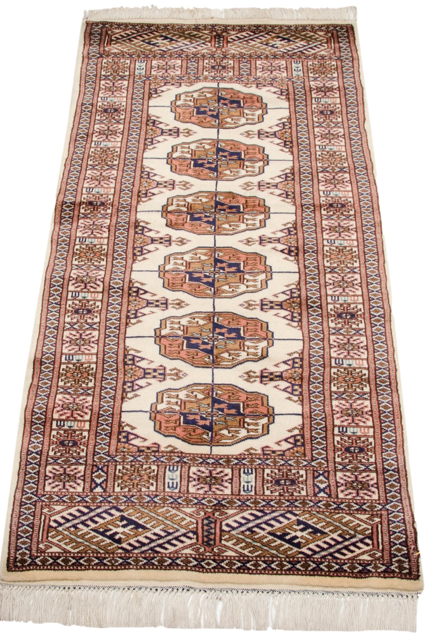 2x4.5 Vintage Fine Bokhara Rug Runner