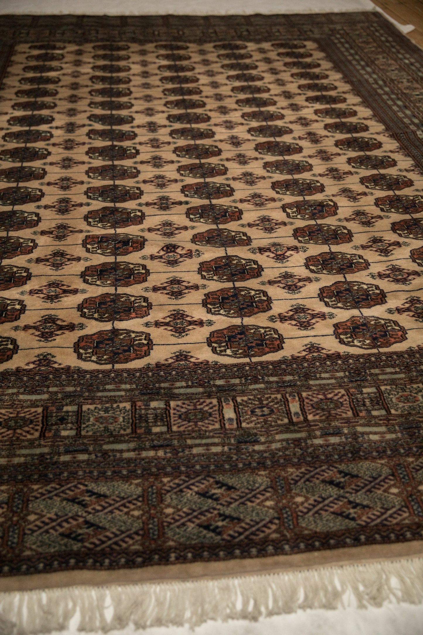 9x12 Vintage Fine Bokhara Carpet