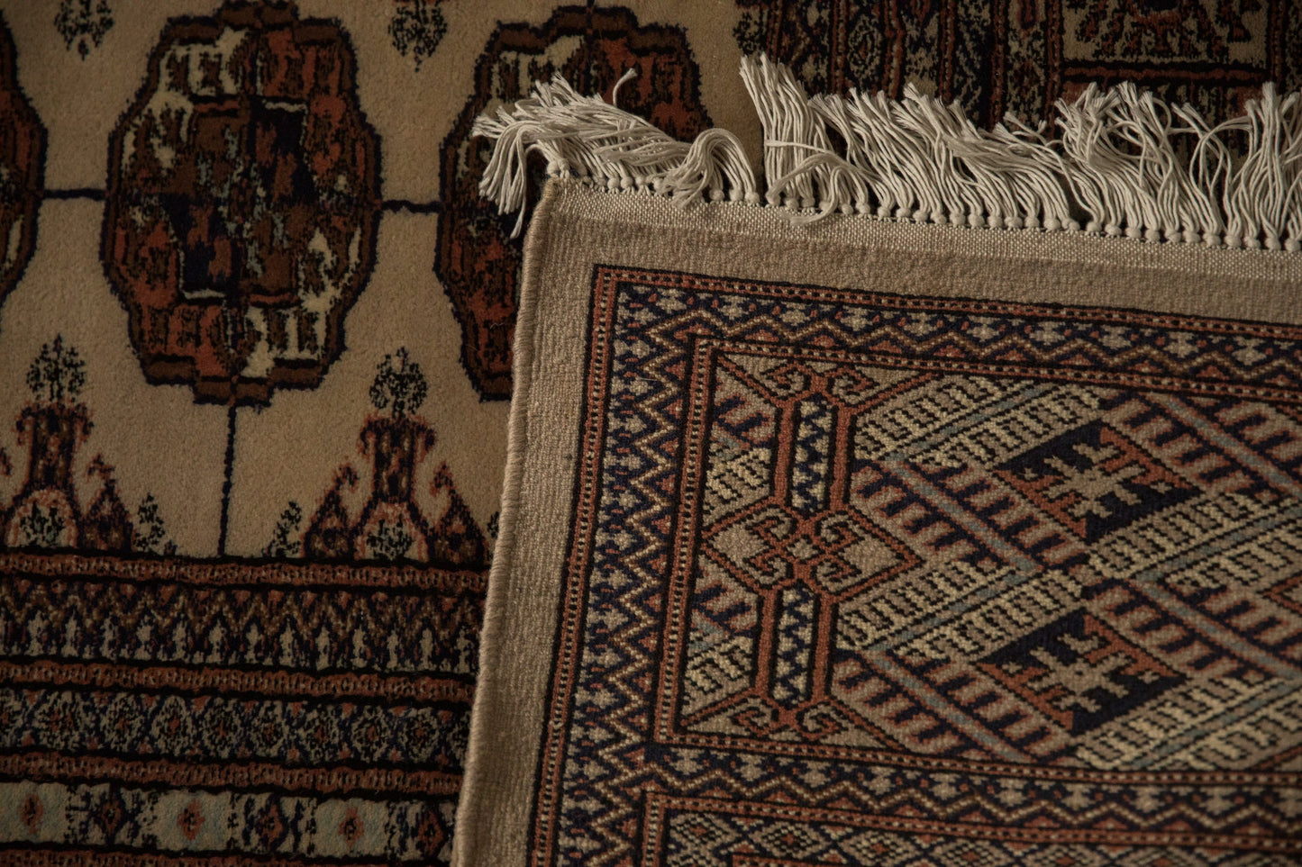 9x12 Vintage Fine Bokhara Carpet