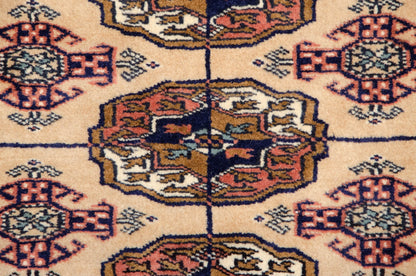 5x5.5 Vintage Fine Bokhara Square Rug