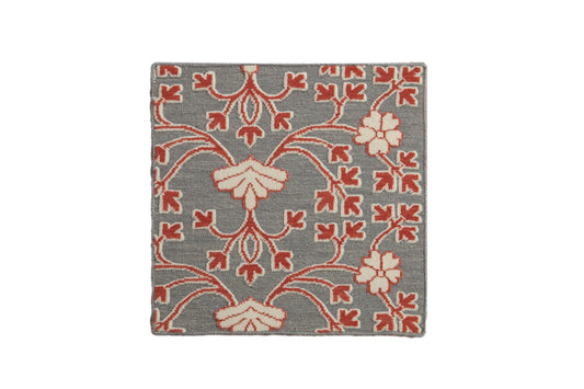 2x2 New Indian Samarkand Design Square Rug Mat
