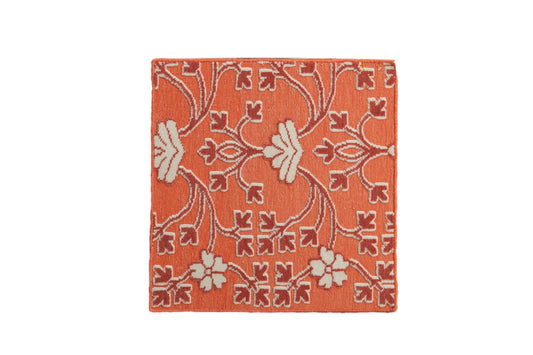 2x2 New Indian Samarkand Design Square Rug Mat