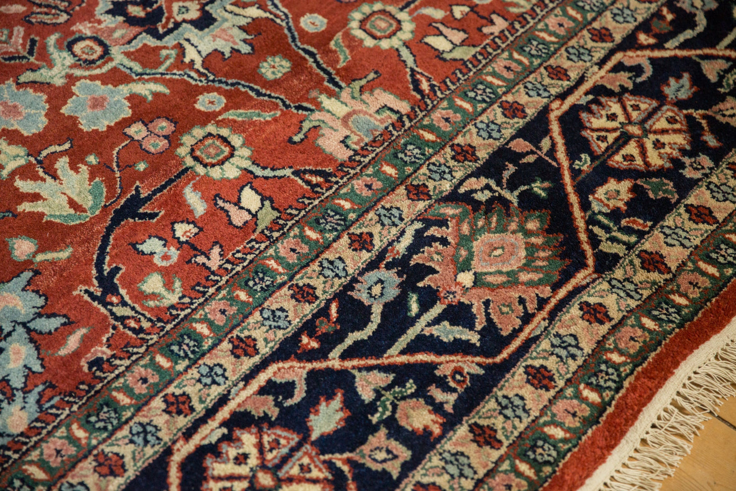 7.5x10 Vintage Indian Bijar Design Carpet