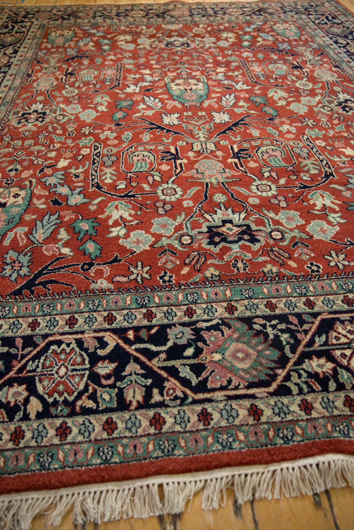 7.5x10 Vintage Indian Bijar Design Carpet